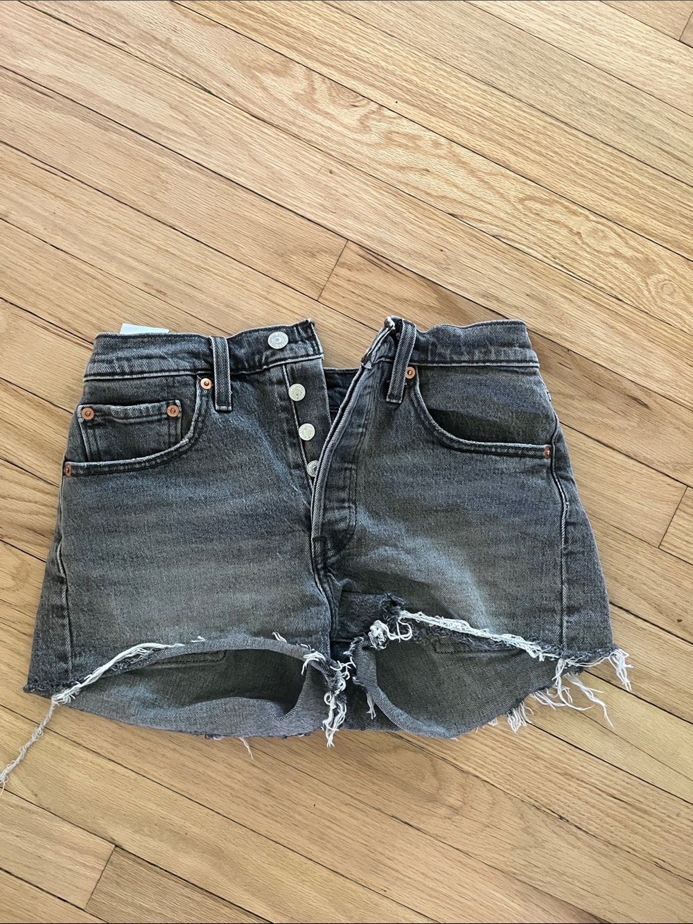 Levi's 501 Light Gray shorts
